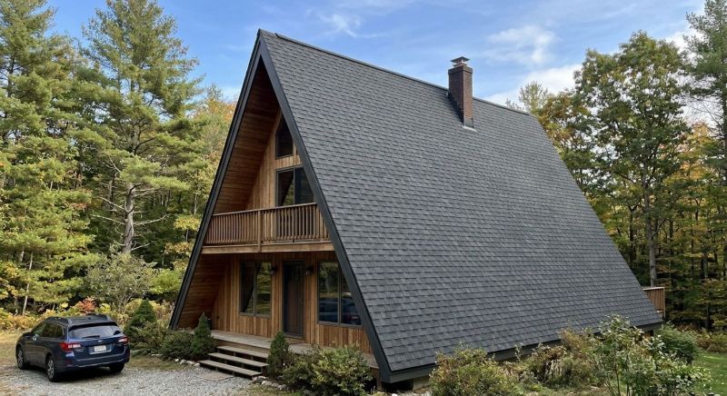 A Frame Roof Installation in Framingham, MA