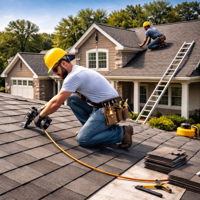 A Frame Roof Installation in Framingham, MA