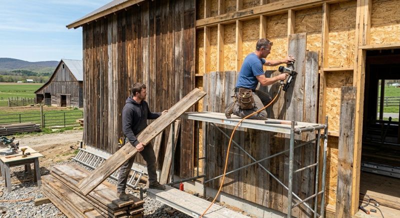 Barn Wood Siding Installation in Stamford, CT